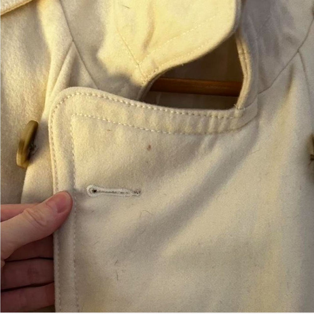 SOLD / GAP White Pea Coat - Picture 7 of 11